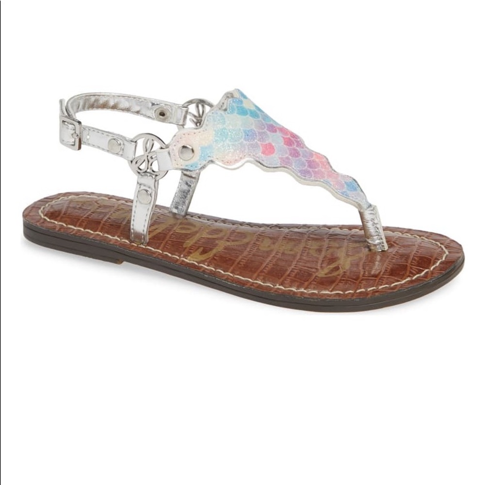 NWOB Sam Edelman Girls Greta Scalloped Sandal Sz 4